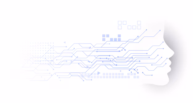 Illustration representing AI and computers