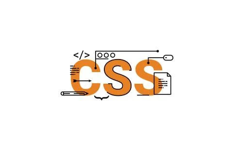 Illustration of the letters CSS